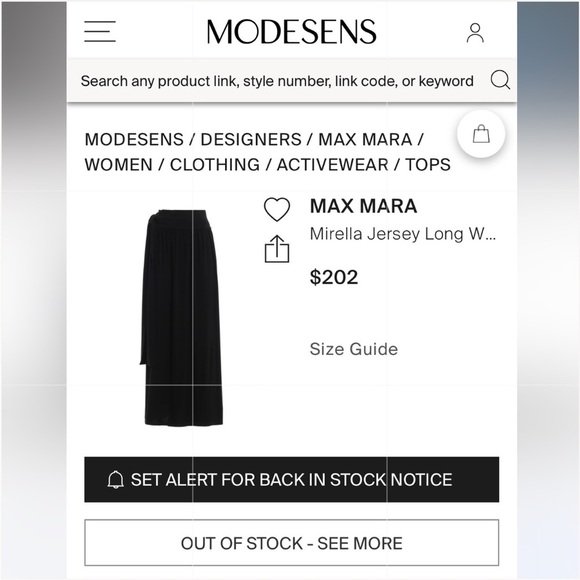 🖤Max Mara,Jersey-Wrap Around Skirt, Leisure,WorkOut of Stock On-Line,EUC, SizeS - Picture 2 of 15